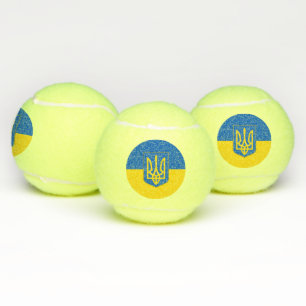 Patriottische Tennis Ball met vlag van Oekraïne Tennisballen