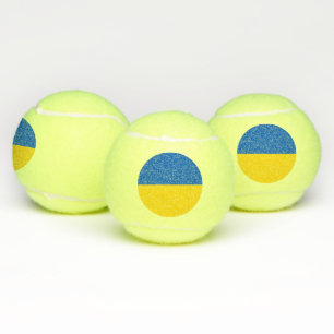 Patriottische Tennis Ball met vlag van Oekraïne Tennisballen