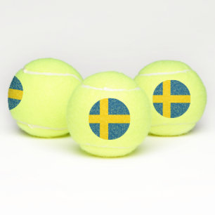Patriottische Tennis Ball met vlag van Zweden Tennisballen