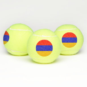 Patriottische tennisbal met vlag van Armenië Tennisballen