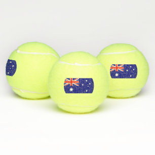 Patriottische tennisbal met vlag van Australië Tennisballen