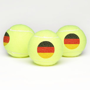 Patriottische tennisbal met vlag van Duitsland Tennisballen