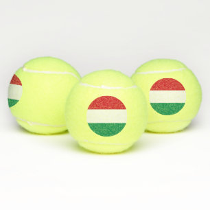 Patriottische tennisbal met vlag van Hongarije Tennisballen