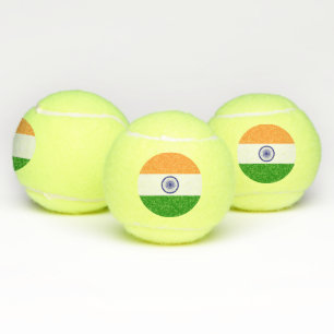Patriottische tennisbal met vlag van India Tennisballen