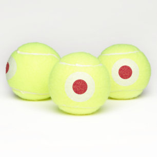 Patriottische tennisbal met vlag van Japan Tennisballen