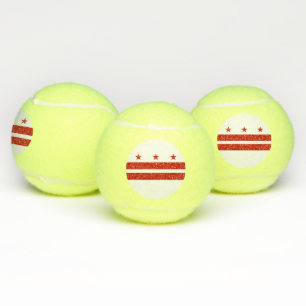 Patriottische Tennisbal met Vlag van Washington DC Tennisballen