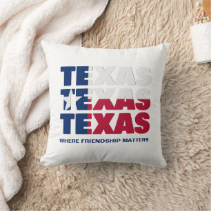 Patriottische TEXAS FLAG Friendship Kussen