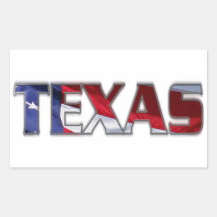 Patriottische Texas Rechthoekige Sticker
