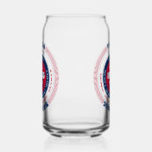 Patriottische Texas Typography Drinkware Set Blikvorm Glas (Rechts)