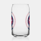 Patriottische Texas Typography Drinkware Set Blikvorm Glas (Links)