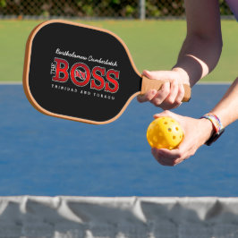 Patriottische “The Boss” Trinidad en Tobago Pickleball Paddle