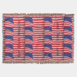 Patriottische Throw Blanket, Amerikaanse vlaggen Deken