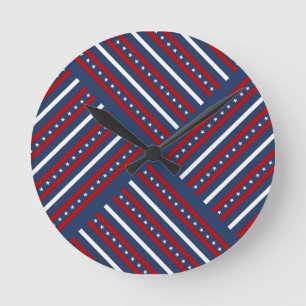Patriottische tijd ronde klok