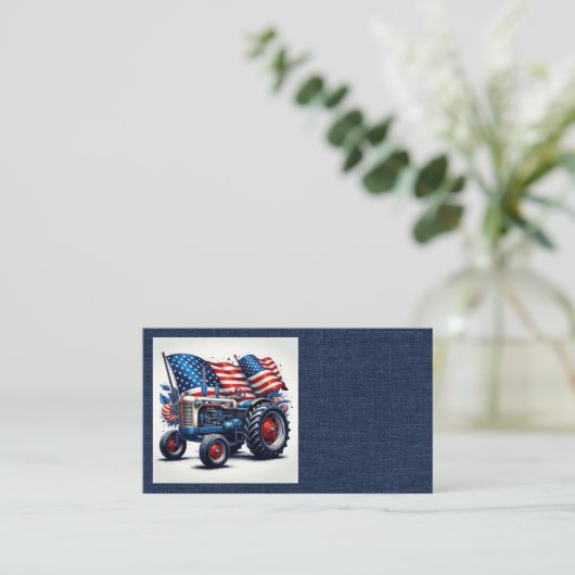 Patriottische trekker Visitekaartjes (Staand voorkant)