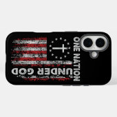 Patriottische trots: één natie onder God Case-Mate iPhone Case (Achterkant (horizontaal))