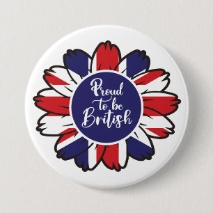 Patriottische trots om Brits te zijn Ronde Button 7,6 Cm