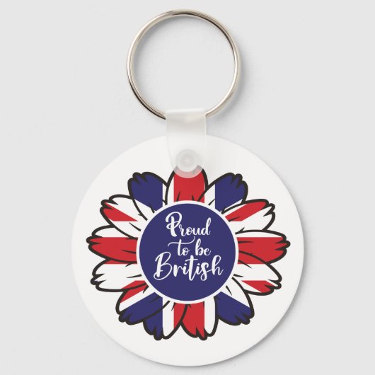 Patriottische trots om Brits te zijn Sleutelhanger (Voorkant)