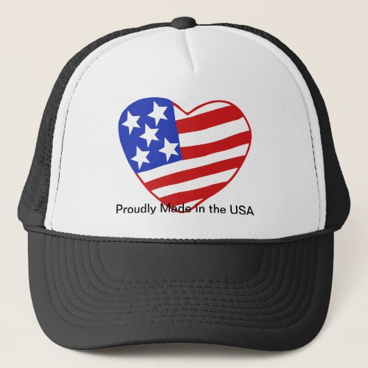 Patriottische trots! Prouze Made in the USA!!! Trucker Pet (Voorkant)