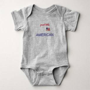 Patriottische Trotse Kleine Amerikaan Romper