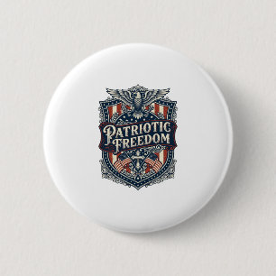 Patriottische Trouw Familie Vrijheid Vector Grafis Ronde Button 5,7 Cm