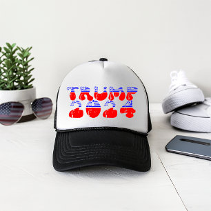 Patriottische Trump 2024 Retro Trucker Pet