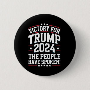 Patriottische Trump 2024 Victory Design voor suppo Ronde Button 5,7 Cm