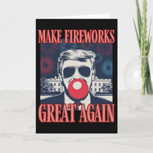 Patriottische Trump Maak Vuurwerk Groots Opnieuw 4 Kaart