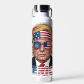 Patriottische Trump Waterfles (Voorkant)