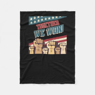 Patriottische Trump We wonnen Mannen Vrouwen Tiene Fleece Deken