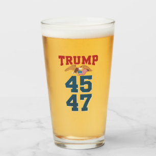 Patriottische Trump Won 45 en 47 Overwinning Winna Glas