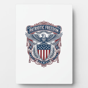 Patriottische Tuin Vlag Stijl Vector Grafische T-s Fotoplaat