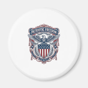 Patriottische Tuin Vlag Stijl Vector Grafische T-s Magneet