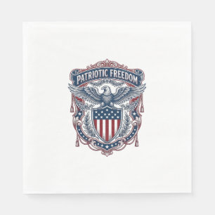 Patriottische Tuin Vlag Stijl Vector Grafische T-s Servet