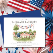 Patriottische Tuinbarbecue Kaart