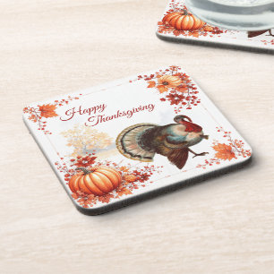 Patriottische Turkije Thanksgiving Bier Onderzetter