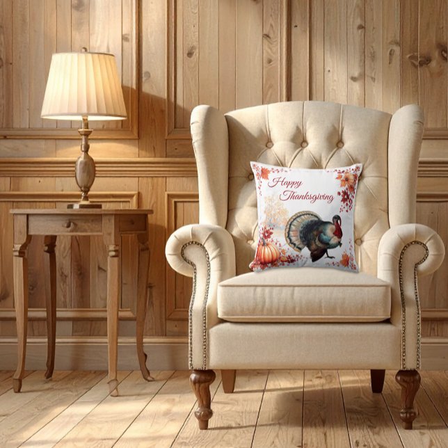 Patriottische Turkije Thanksgiving Kussen (Creator heeft geüpload)