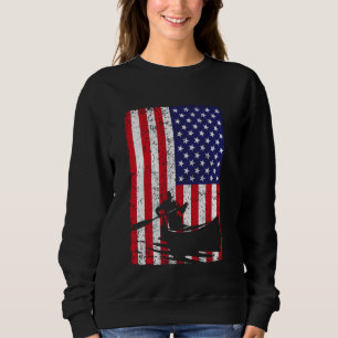 Patriottische UAS Amerikaanse Vlag Kajak Boat Kay Trui