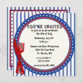 Patriottische uitnodiging van de partij (Voorkant / Achterkant)