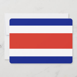 Patriottische uitnodigingen met Costa Rica Vlag