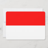 Patriottische uitnodigingen met de Indonesische vl (Achterkant)