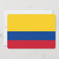 Patriottische uitnodigingen met de vlag van Colomb
