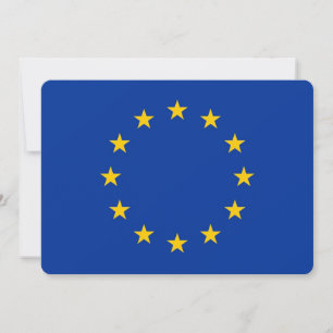 Patriottische uitnodigingen met de vlag van de Eur