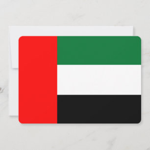 Patriottische uitnodigingen met de vlag van de VAE
