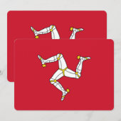 Patriottische uitnodigingen met de vlag van het ei (Voorkant / Achterkant)