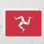 Patriottische uitnodigingen met de vlag van het ei (Achterkant)