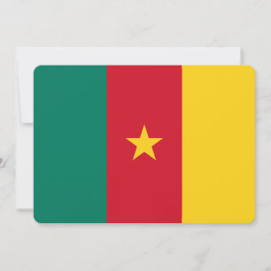 Patriottische uitnodigingen met de vlag van Kamero