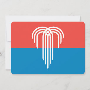 Patriottische uitnodigingen met de vlag van Kansas