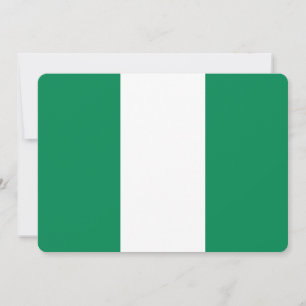 Patriottische uitnodigingen met de vlag van Nigeri