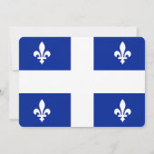 Patriottische uitnodigingen met de vlag van Quebec (Achterkant)