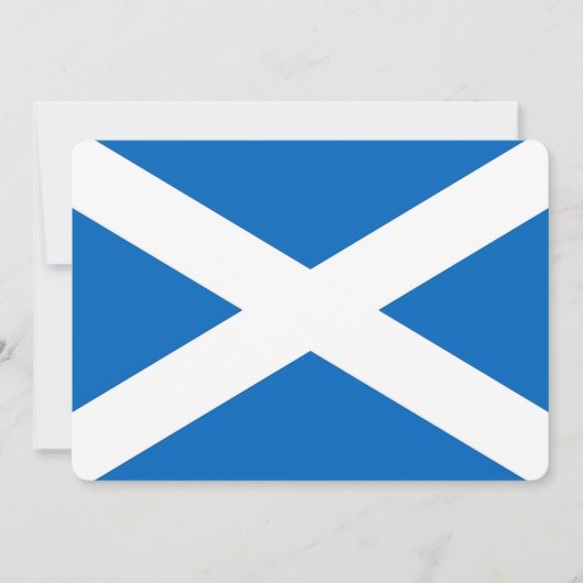 Patriottische uitnodigingen met de vlag van Schotl (Voorkant)
